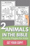 Animals in the Bible Activity Pages will help your kids learn more about different animals in the Bible. Perfect for class or home!