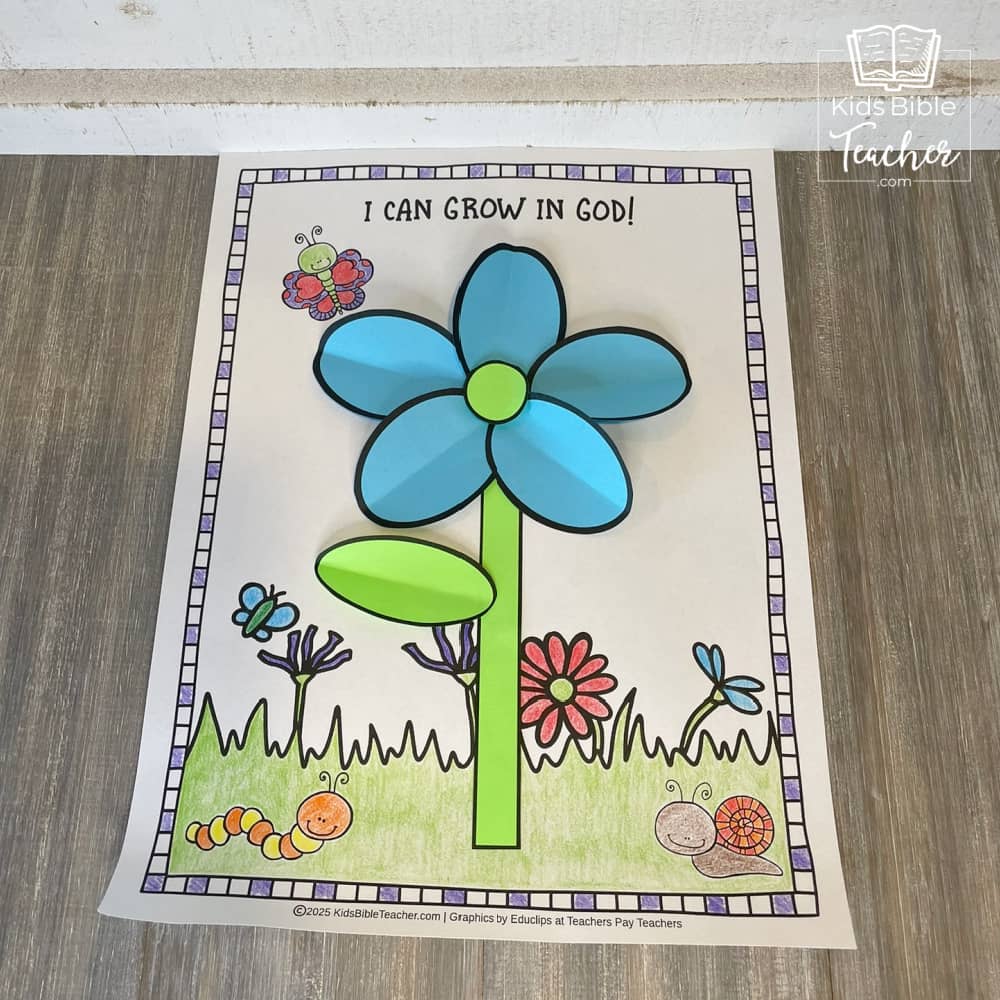Finish Flower Bible Craft for Kids