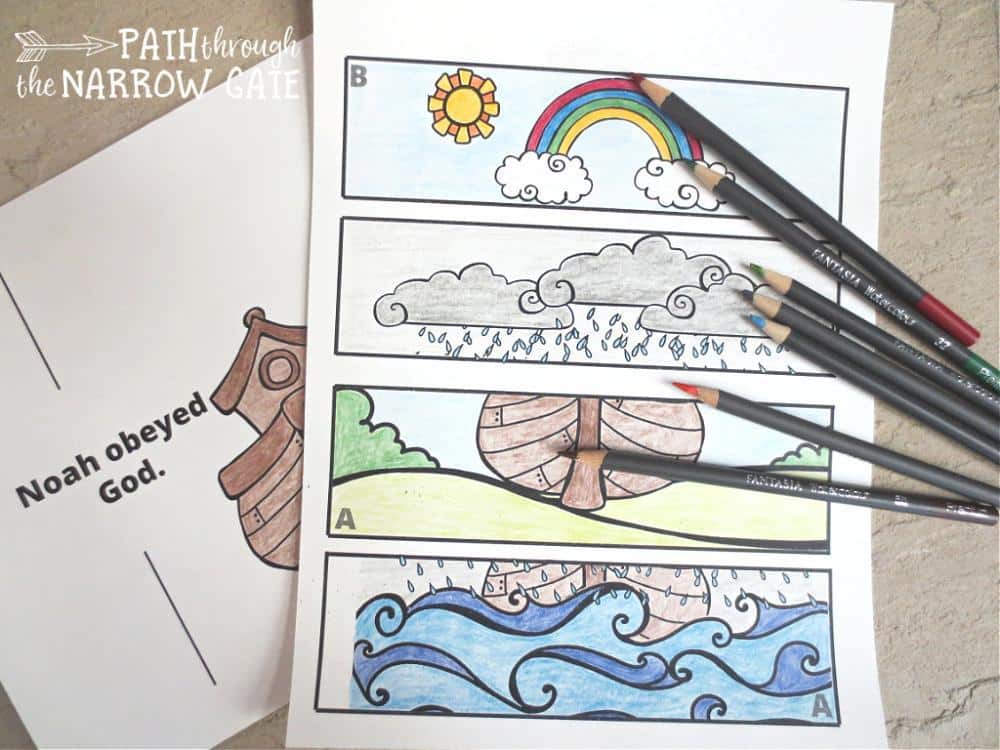 Your kids can retell the story of Noah and the ark with this movable Noah's Ark craft - simple to make and fun to play with. Free printables included.