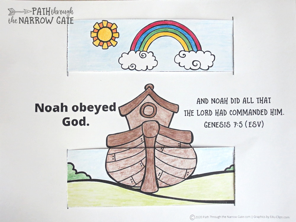 Your kids can retell the story of Noah and the ark with this movable Noah's Ark craft - simple to make and fun to play with. Free printables included.