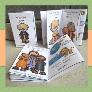 Printable Job Mini Book - Kids Bible Teacher