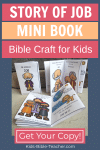 Job Bible Story Minibook Craft for kids