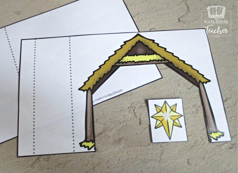 Printable Paper Nativity Scene - Kids Bible Teacher