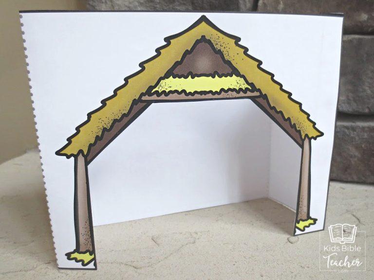 Printable Paper Nativity Scene - Kids Bible Teacher
