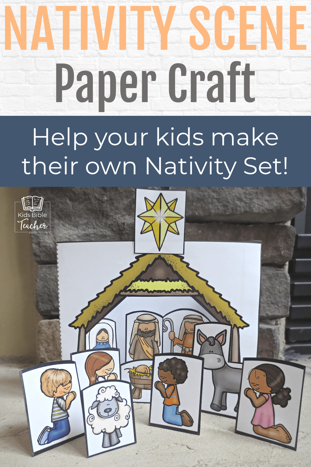 This adorable paper Nativity scene is very simple to make and fun to play with after it's made. Your kids will love making it!