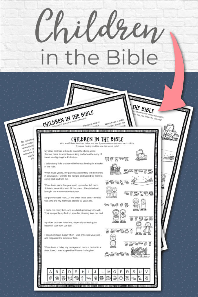 Activity Pages - Kids Bible Teacher