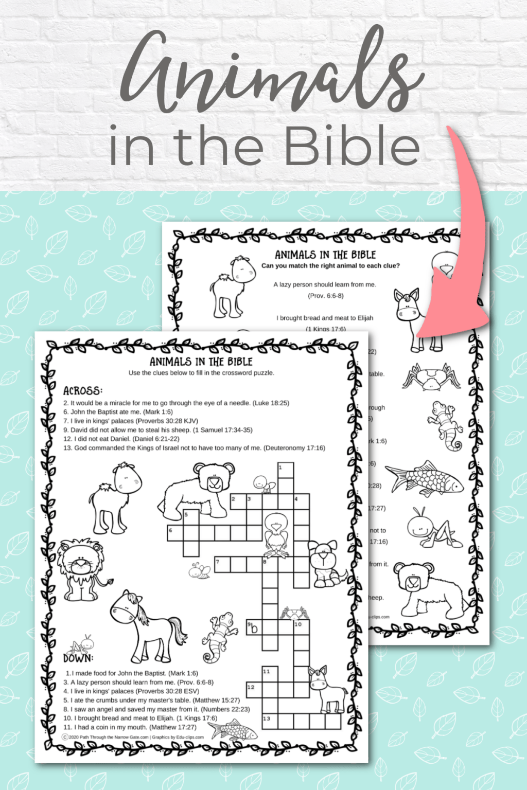 Activity Pages - Kids Bible Teacher