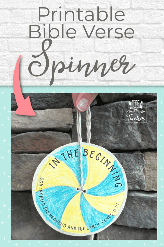 Bible Verse Spinner Kids Bible Teacher