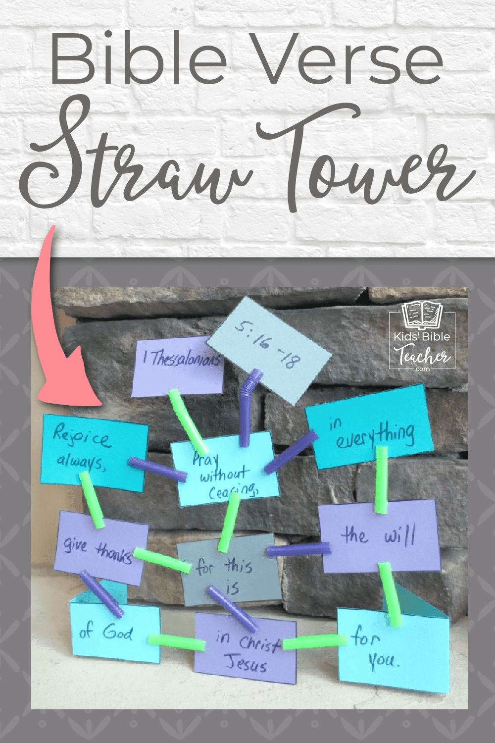 This Bible Verse Tower Challenge is a super fun way to encourage kids to memorize a Bible verse. It could be used as a craft or game. Printable included.