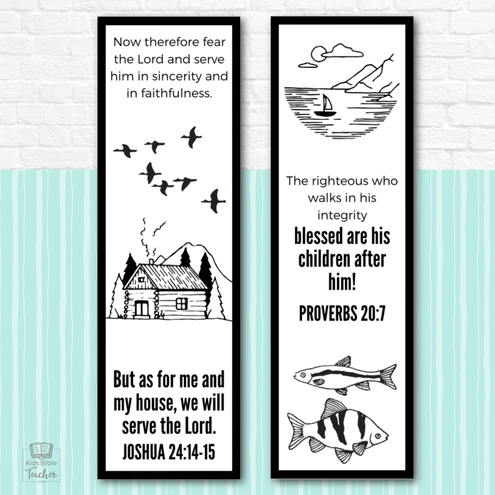 Help your kids celebrate their dads with these masculine Father’s Day Bookmarks, featuring Bible verses that dads will love!