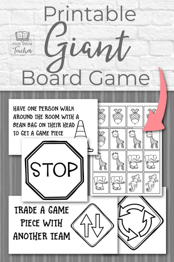 Giant dama board game, printable, floor game