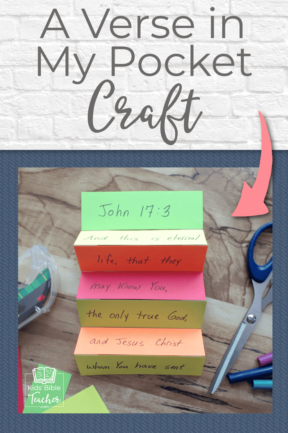 Here's a fun Bible verse craft perfect for encouraging kids to memorize Bible verses at home, in Sunday school, or during Awana.