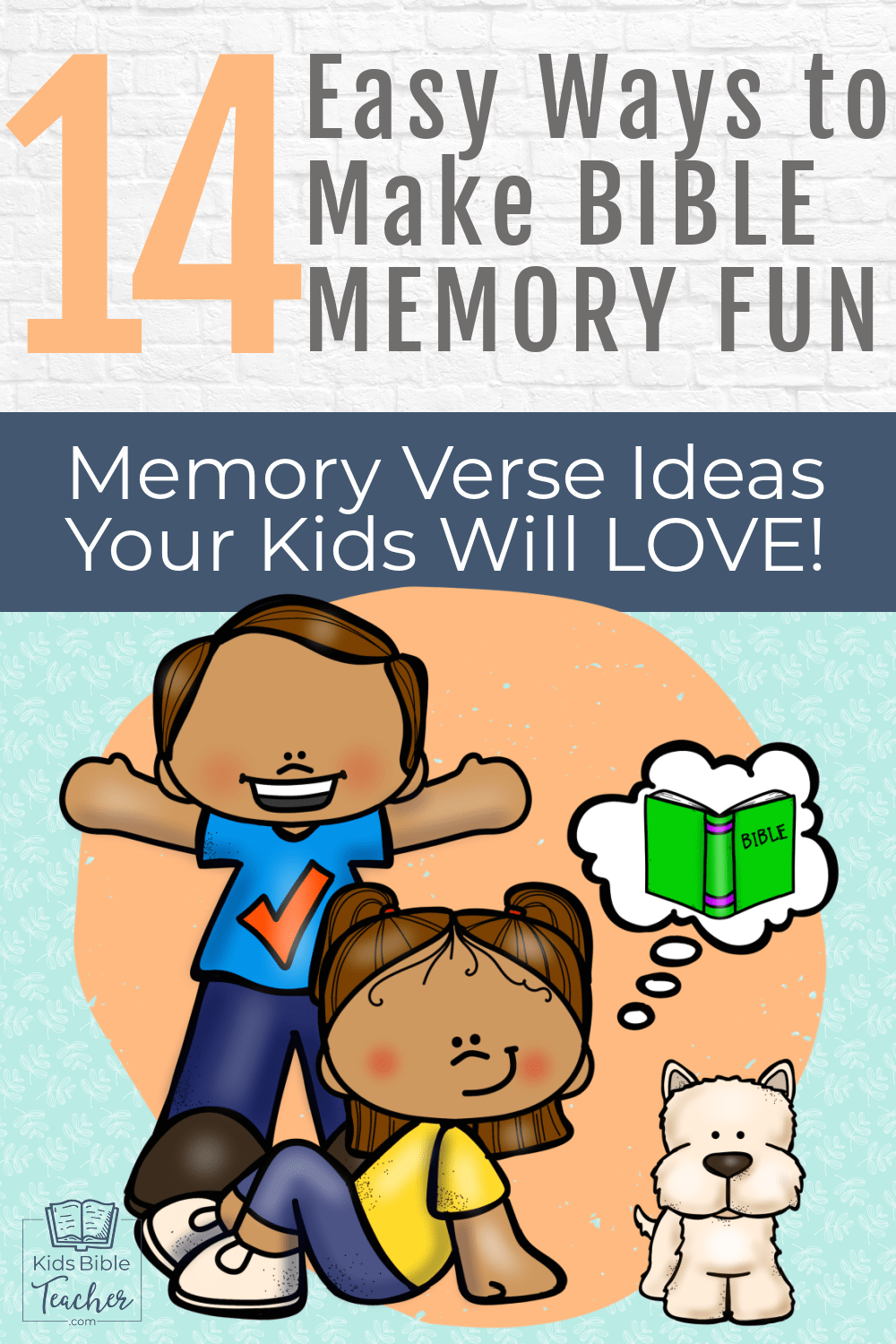 Make Bible Verse Memory fun with these 14 Easy Memory Verse Activities your kids will LOVE - no matter your kids' learning styles!