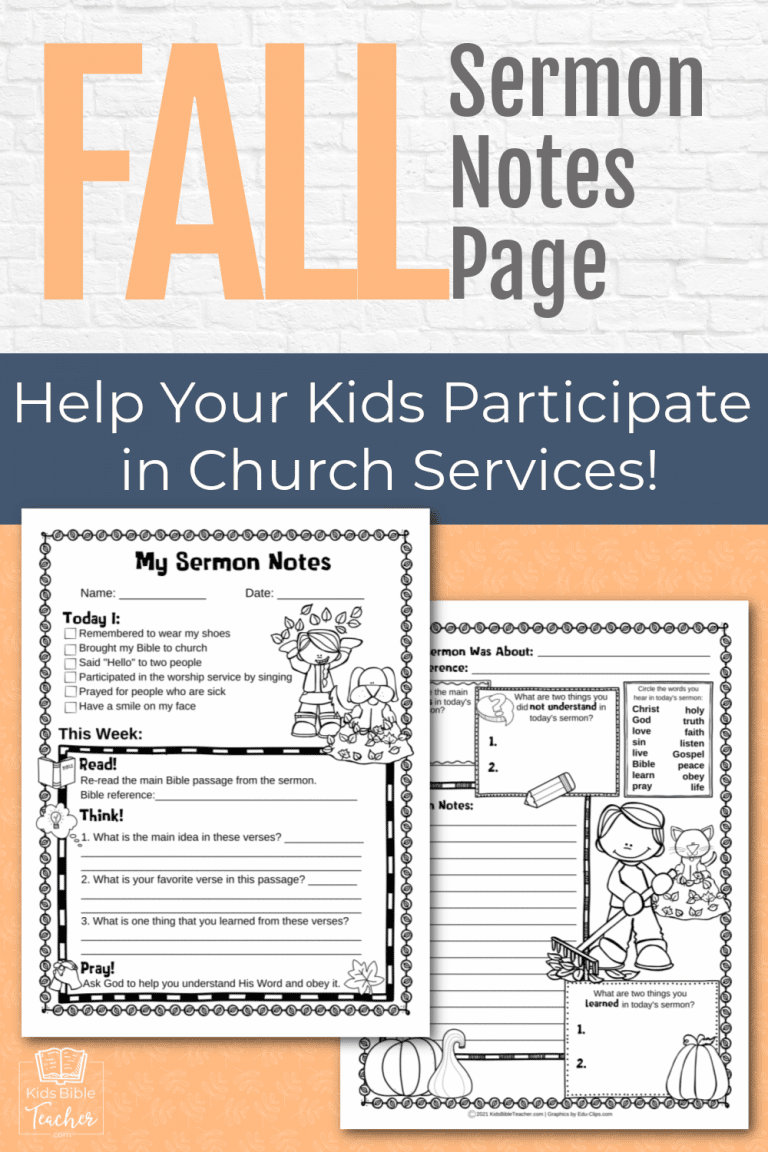 Fall Resources - Kids Bible Teacher