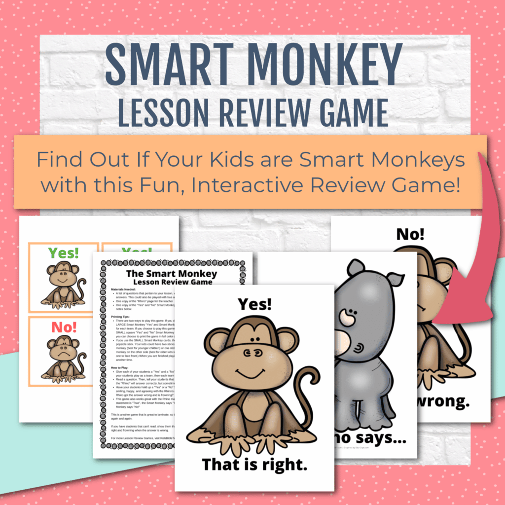 Do you need a game for studying any lesson? Try this Smart Monkey Lesson Review Game - perfect for ANY content that your kids are studying!