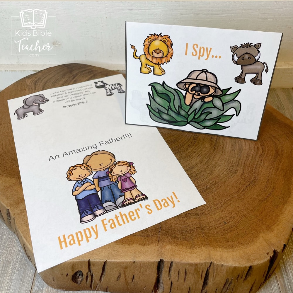 Fathers Day Cards with Bible Verses 6 Different Printable Fathers Day Cards