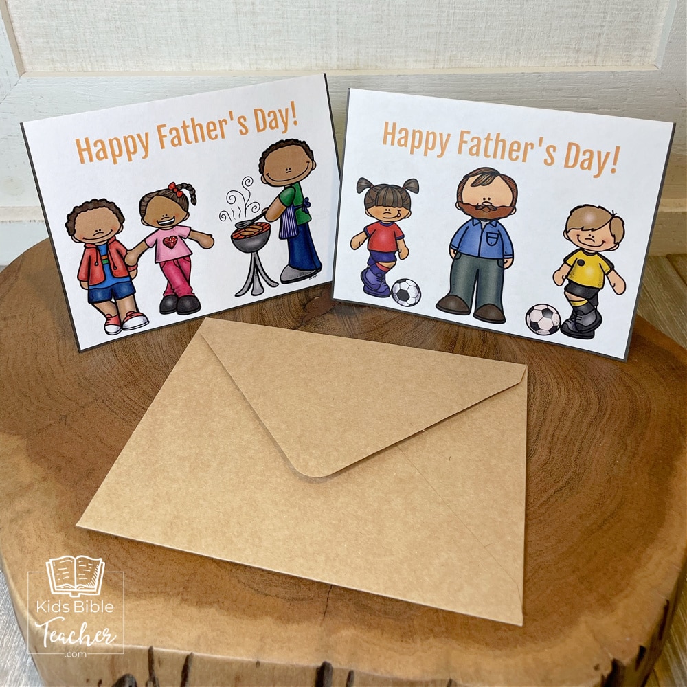 Fathers Day Cards with Bible Verses 6 Different Printable Fathers Day Cards