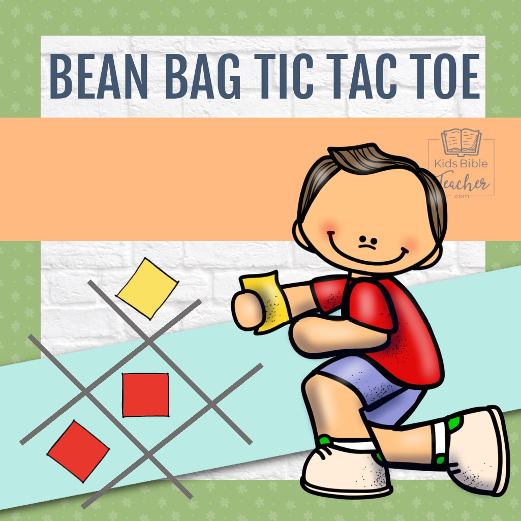Sunday School Games Bible lesson Games for review Bean Bag Tic Tac Toe Classroom Review Game for Kids
