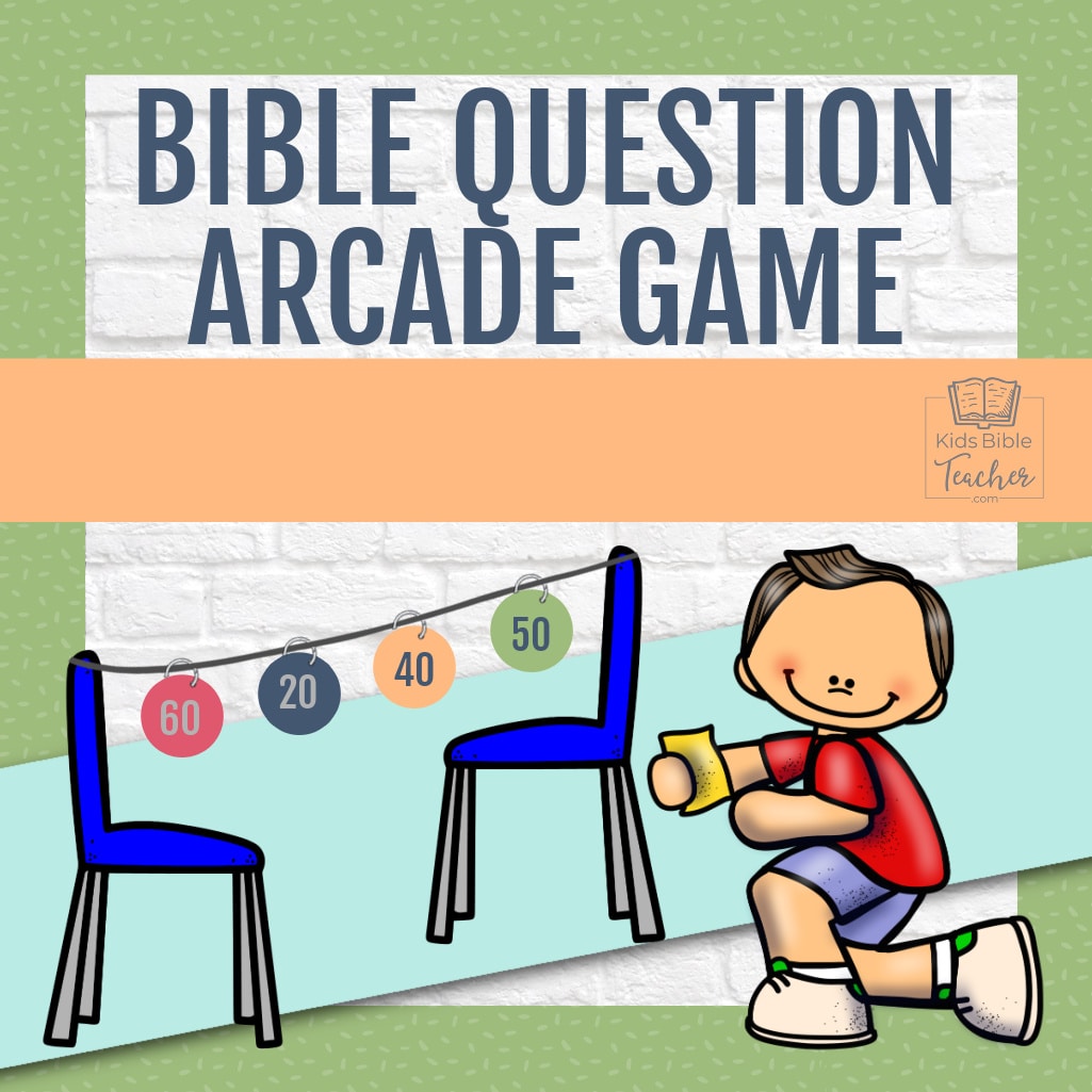 Sunday School Games Bible lesson Games for classroom review Bible Question Arcade Game