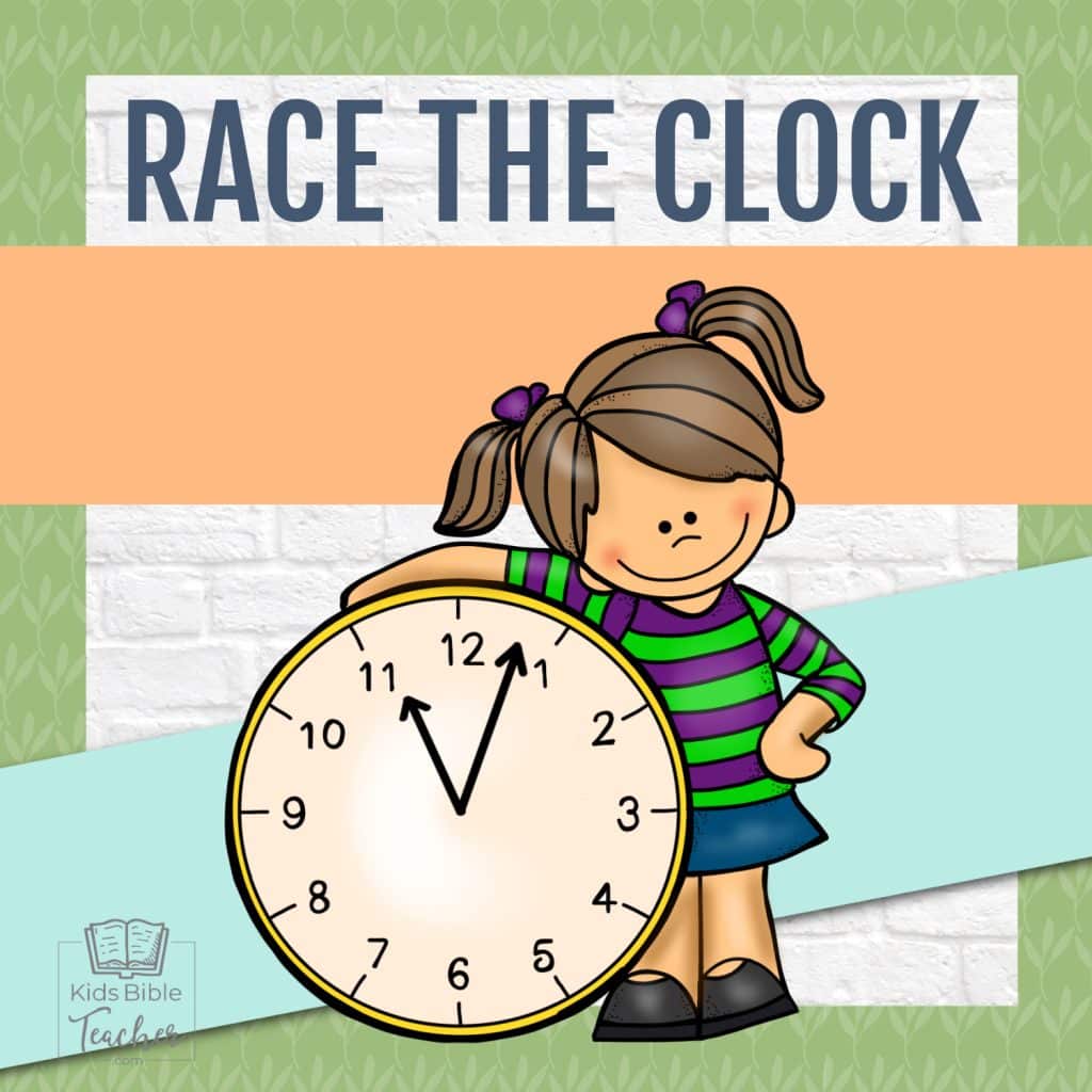 Sunday School Games Bible lesson Games for review Race the Clock classroom review Game for Kids