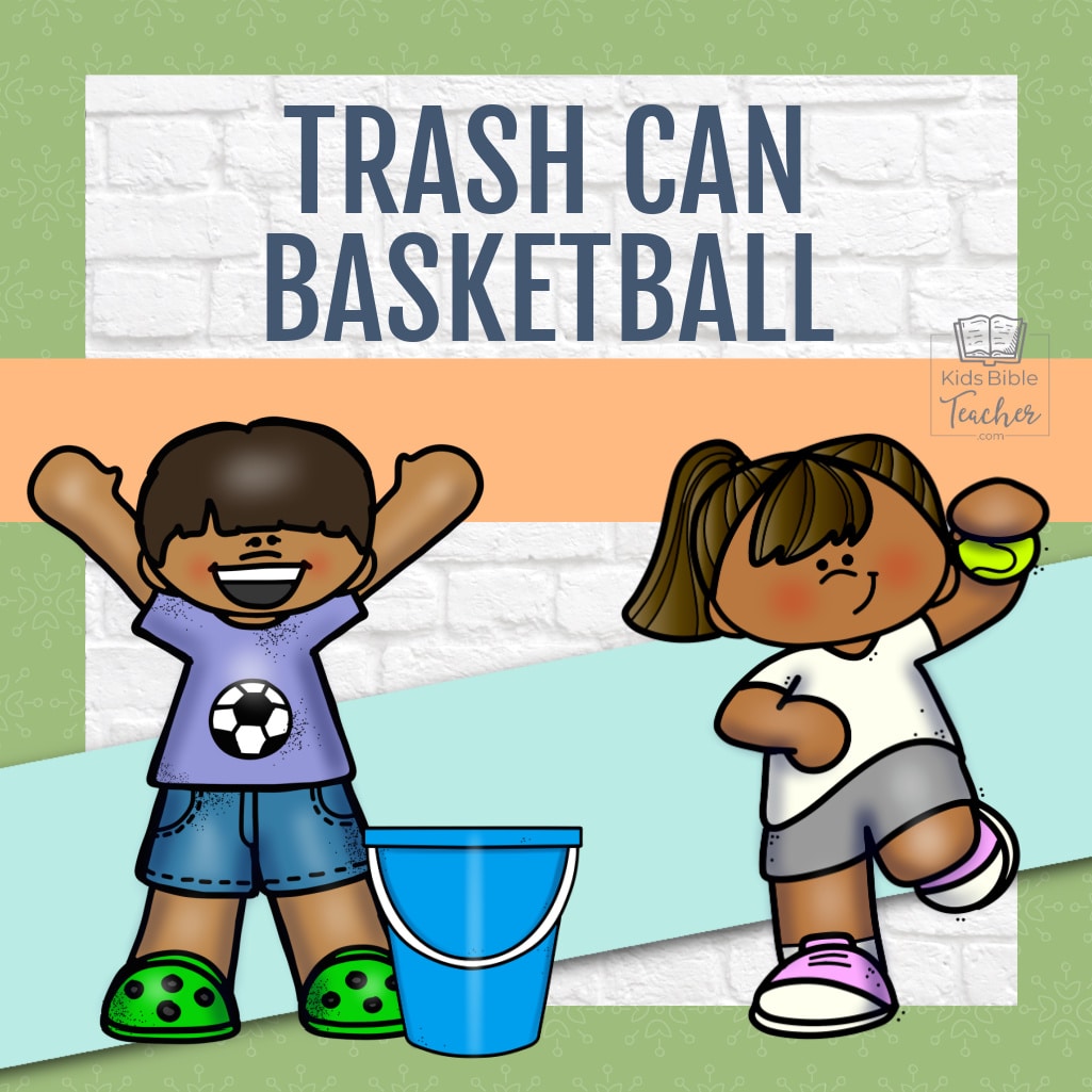 Sunday School Games Bible lesson Games for review Trash Can Basketball Classroom Review Game for Kids