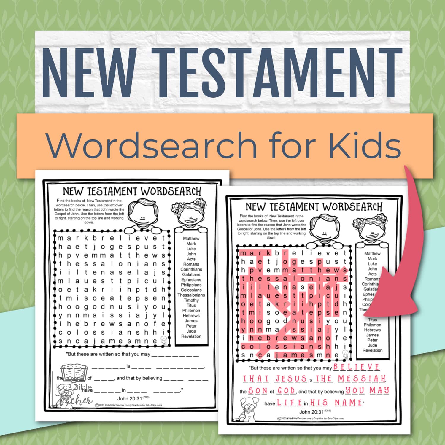 New Testament Wordsearch Activity Page - Kids Bible Teacher new-testament-wordsearch-activity-page-kids-bible-teacher