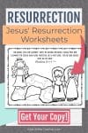 Bible Easter Coloring Pages with Easter Bible Verses about Jesus' Resurrection