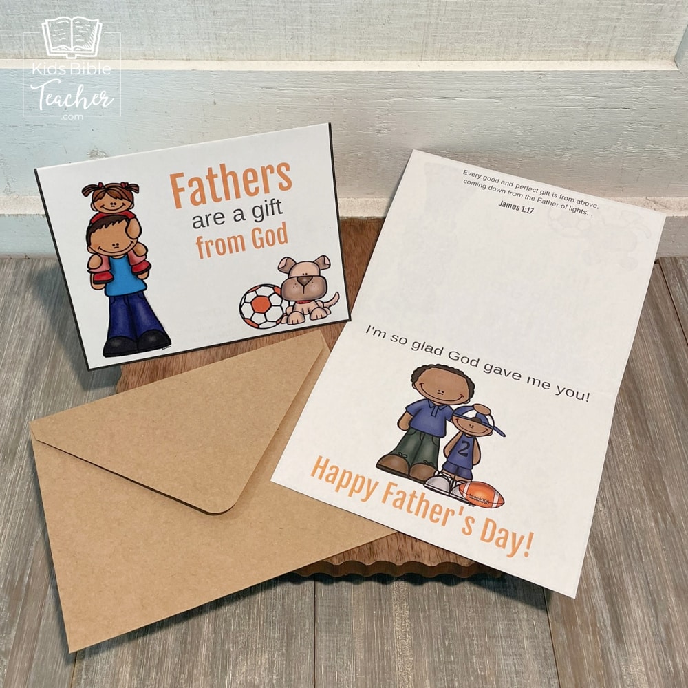 This free Fathers Day card is simple to print, cut out, and color. It makes a budget friendly gift that kids will love to make and give.