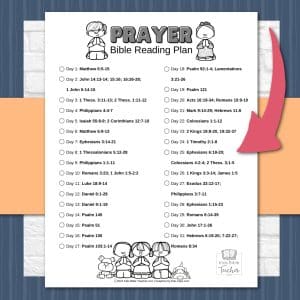 Prayer Bible Reading Plan - Kids Bible Teacher