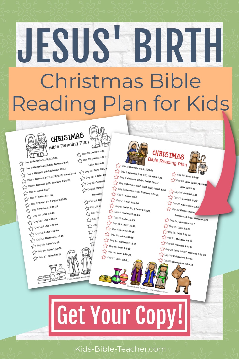 Christmas Bible Reading Plan for Kids December Bible Reading Plan