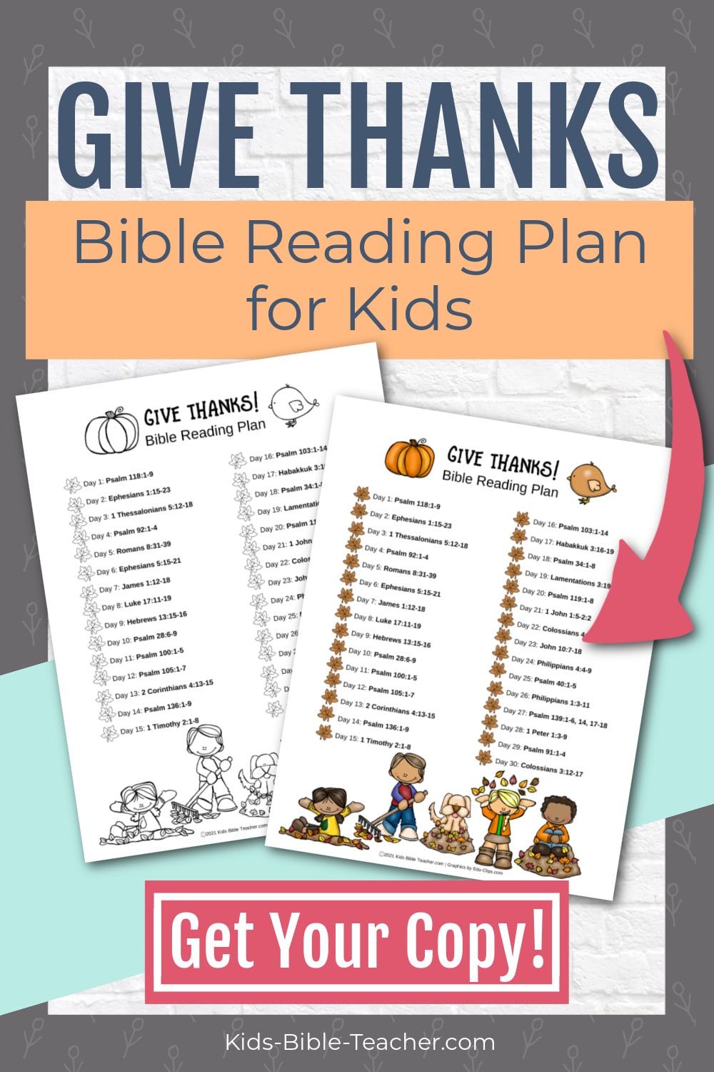 Thanksgiving Bible Reading Plan