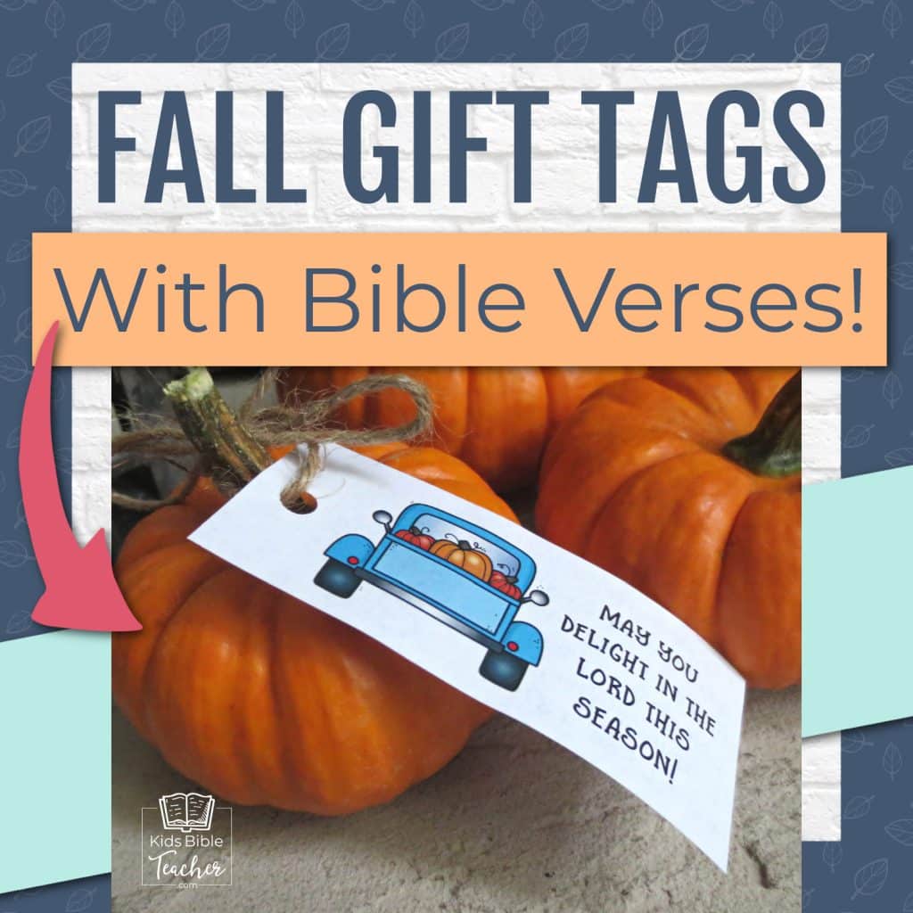 Fall Gift Tags with Bible Verses perfect for Trunk or Treat, Trick or Treat, or Fall gifts!