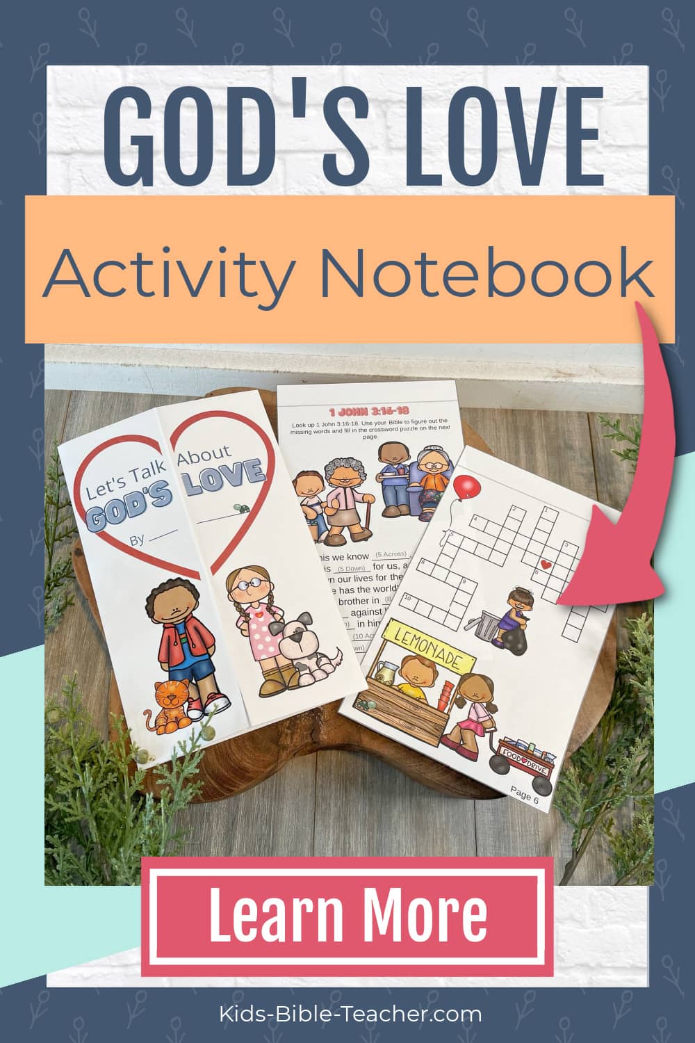 God's Love Activity Notebook with Valentine's Day Bible Verses