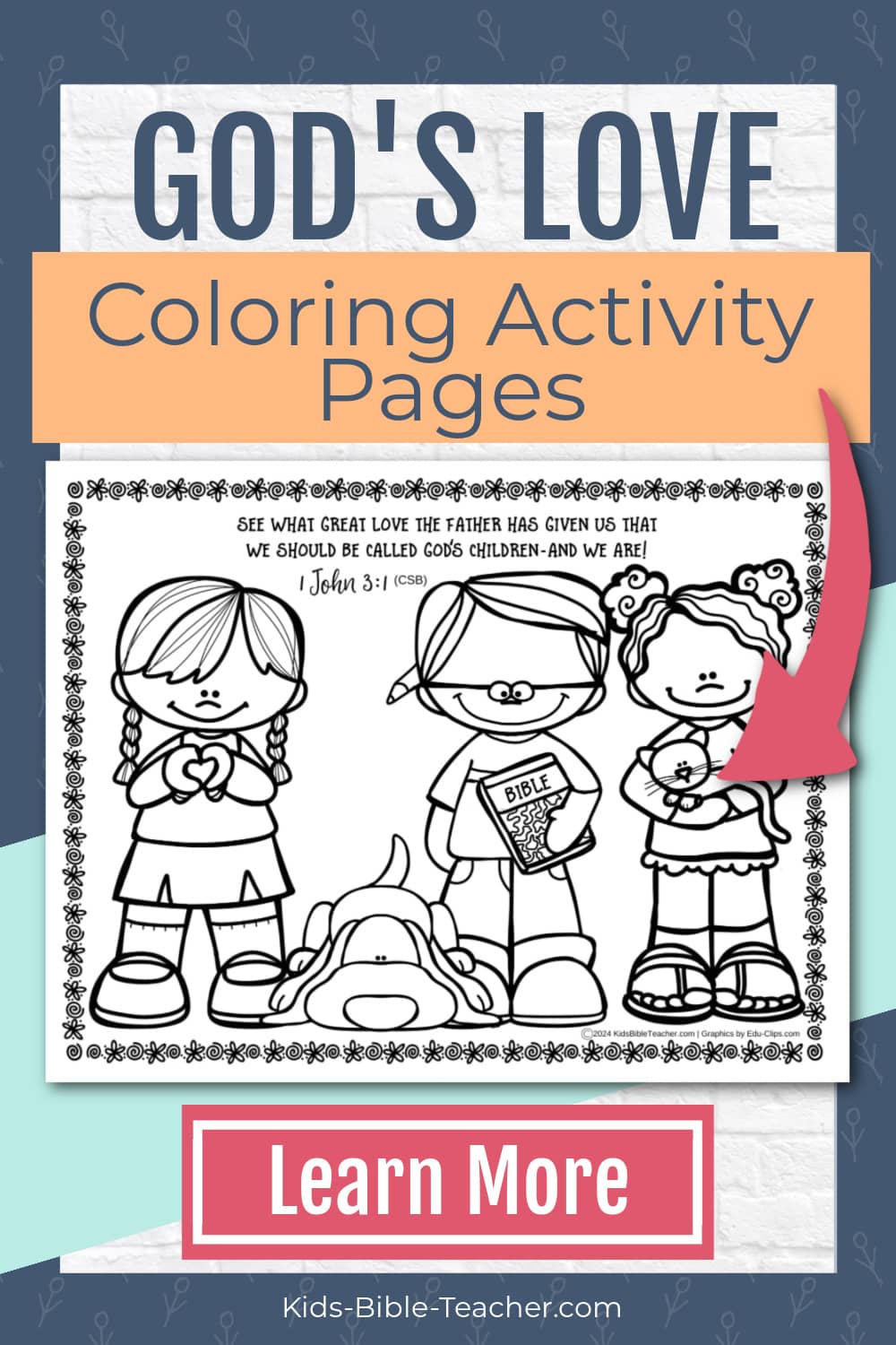 Valentine's Day Coloring Pages Activity Pages with Valentine's Day Bible Verses