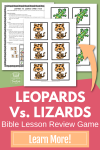 Here's a Bible lesson review game that works with ANY Bible lesson - Easy to prep, reusable, and loved by kids! Get your copy today!