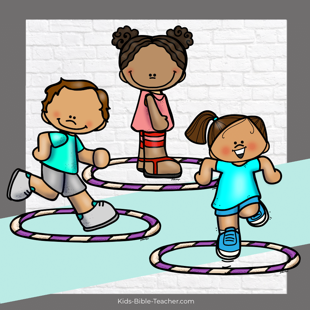 Bible Lesson Review Game Hula Hoop Home Run
