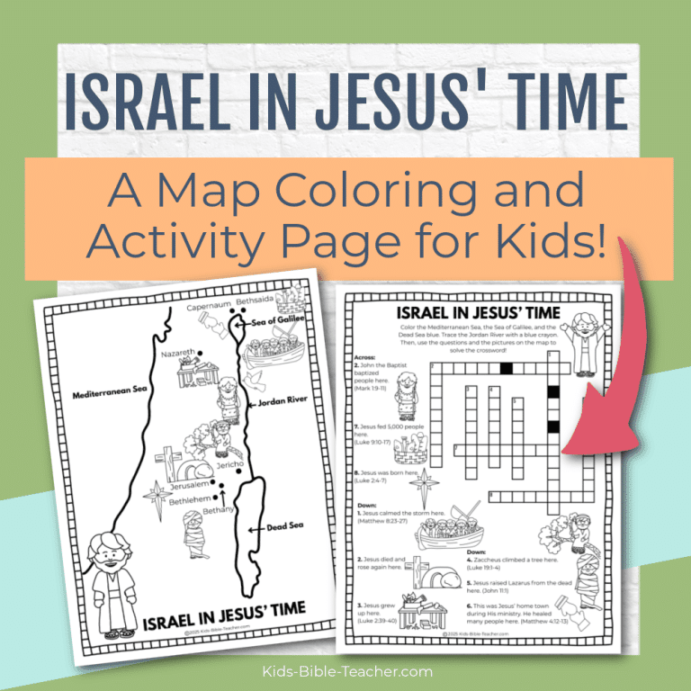 Free Map of Jesus' Ministry & Activity Page!
