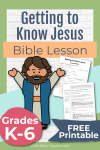 Free Bible Lessons for Kids Printable Getting to Know Jesus The Good Shepherd